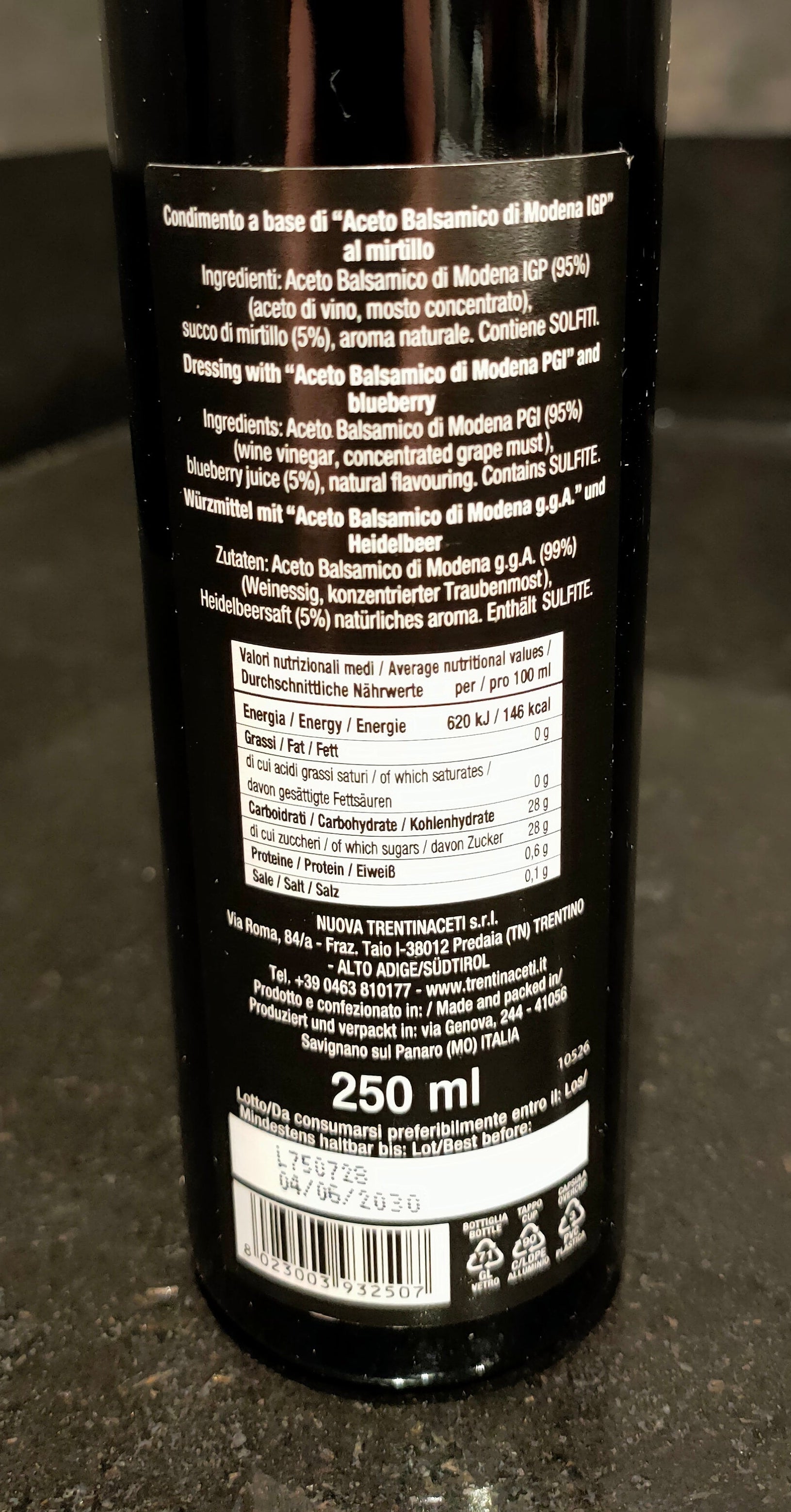 ACETO BALSAMICO AL MIRTILLO