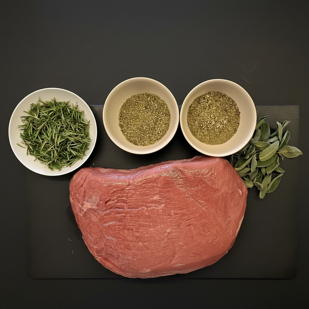 Carne cruda - sfondo ardesia