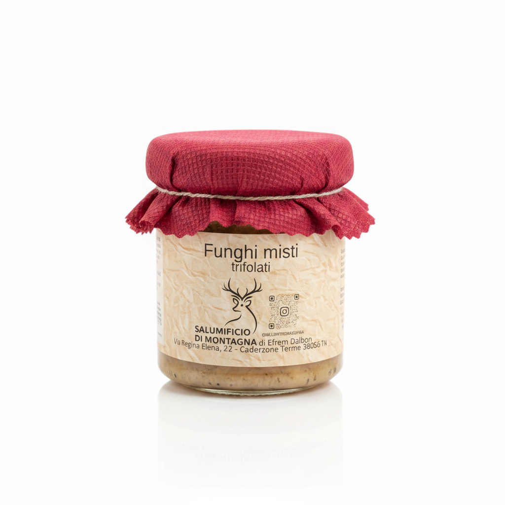 Funghi Trifolati - Sfondo Bianco 1:1