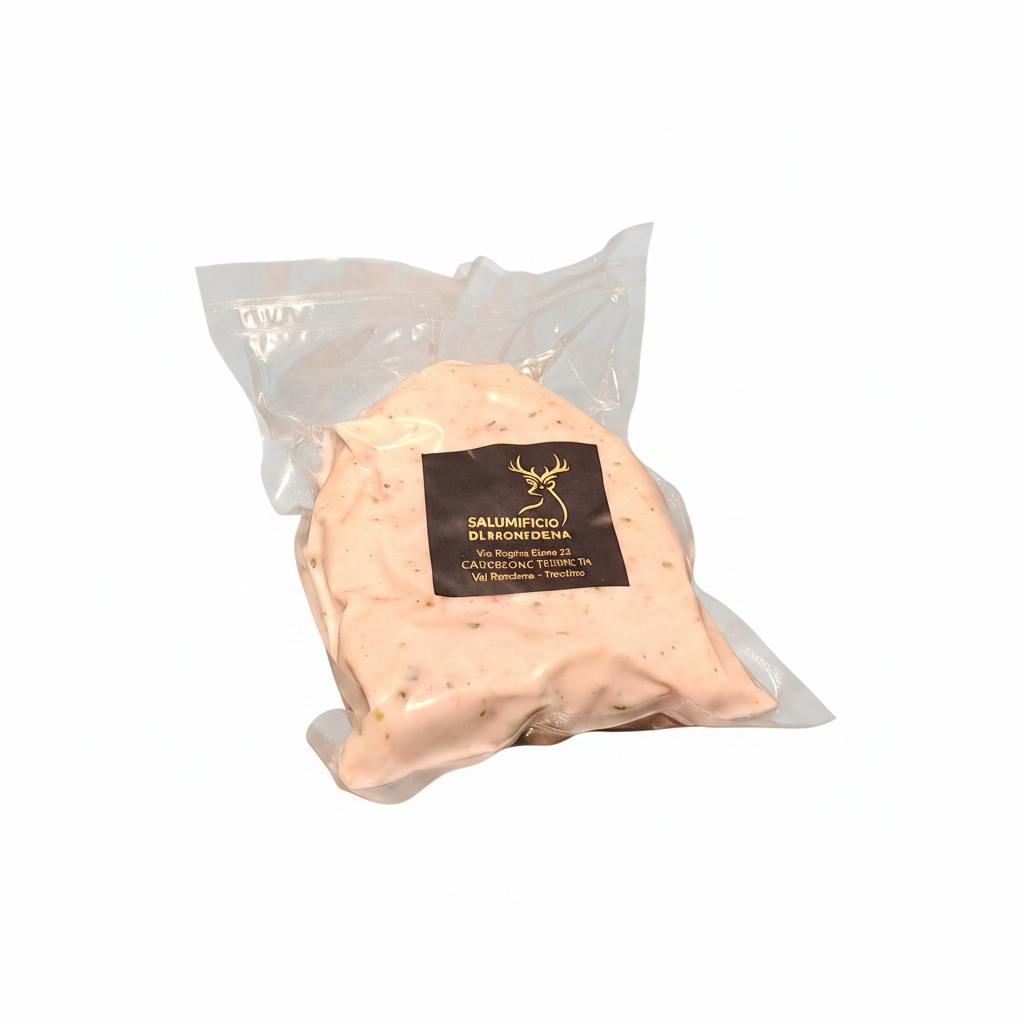 Crema di Lardo all'Erba Cipollina sfondo bianco