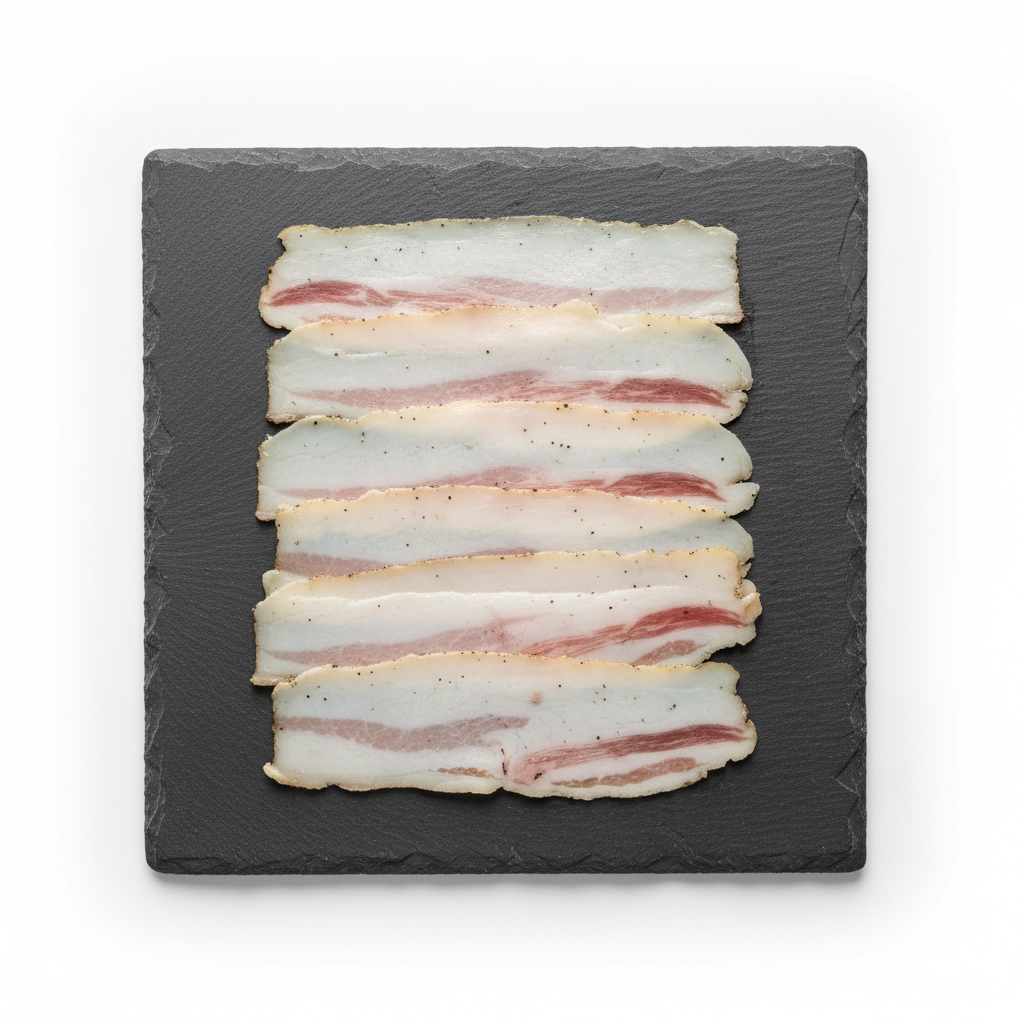 Lardo al pepe su ardesia